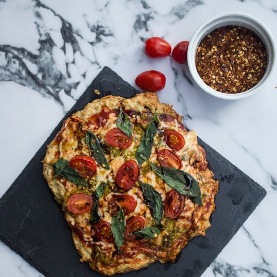 Chicken Crust Margherita Pizza