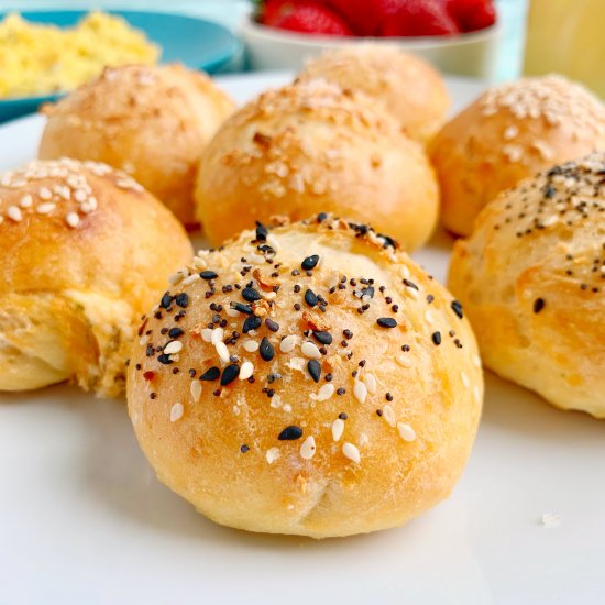 2 Ingredient Dough Bagel Balls