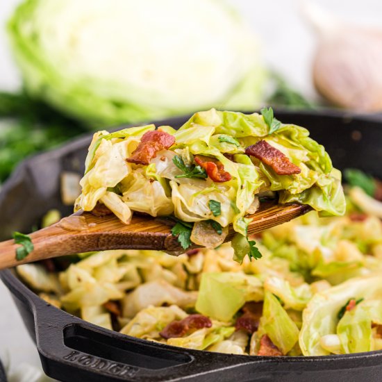 Fried Cabbage and Bacon