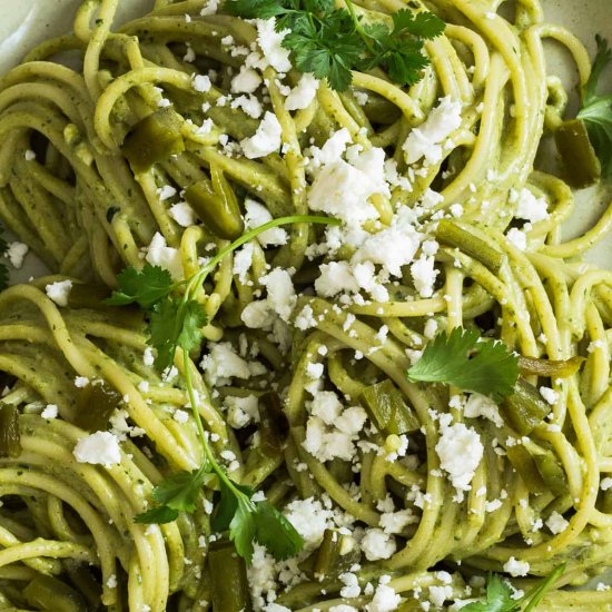 Mexican Green Spaghetti