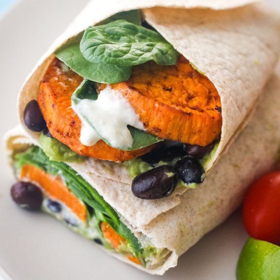 Sweet Potato Veggie Wrap