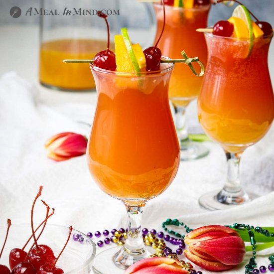 Hurricane Mocktail -Fruit-Sweetened