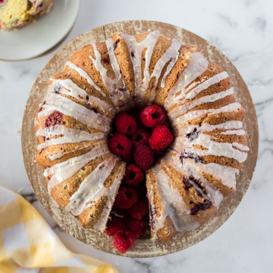 Lemon Raspberry Bundt Cake