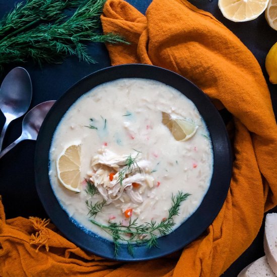 Avgolemono – Greek Lemon & Egg Soup