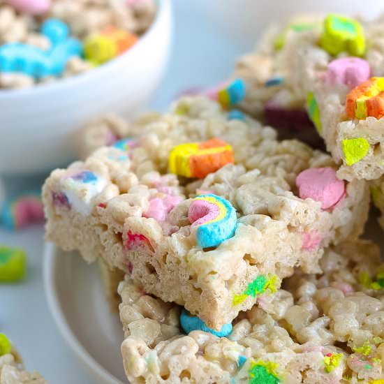 Lucky Charms Rice Krispies Treats