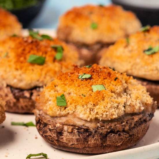 Vegan Stuffed Mushrooms