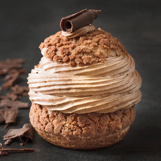 Triple Chocolate Cream Puffs