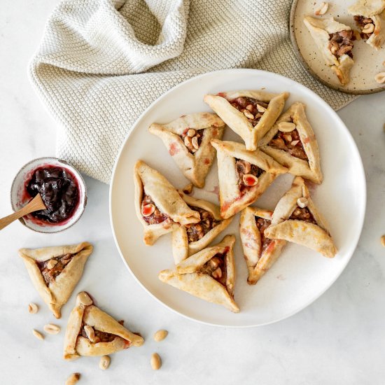 Peanut Butter & Jelly Hamantaschen