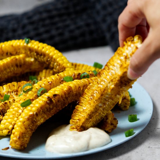 Air Fryer Corn Ribs