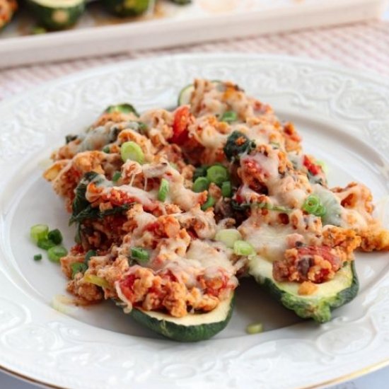 Italian Stuffed Zucchini Boats