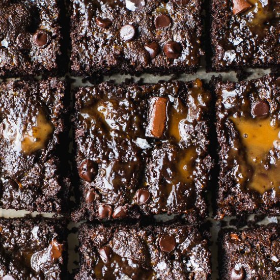 Salted Caramel Brownies (Paleo)