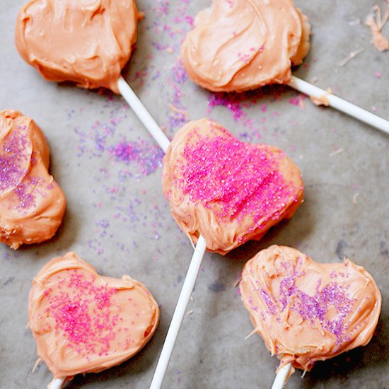 Sugar cookie dough lollipops