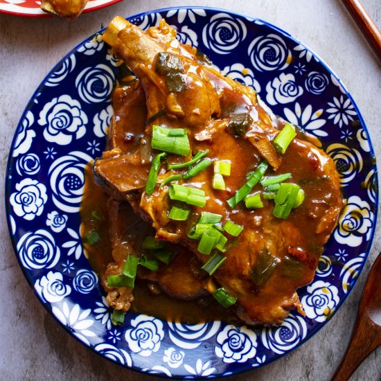 Red Braised Pork Chops