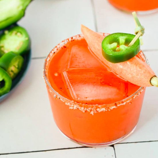 Carrot Spicy Mezcal Margaritas