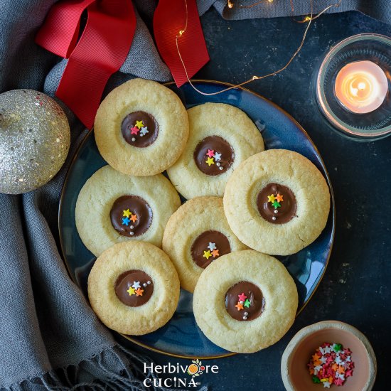 Eggless Chocolate Vanilla Cookies