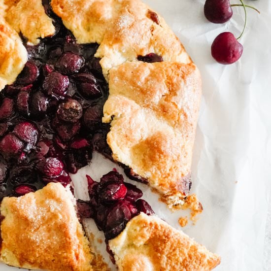 Bourbon Cherry Galette