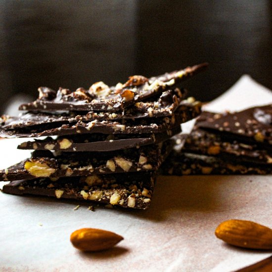 Dark Chocolate Almond Bark