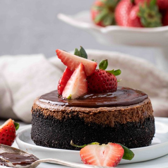 4-inch chocolate cheesecake mini