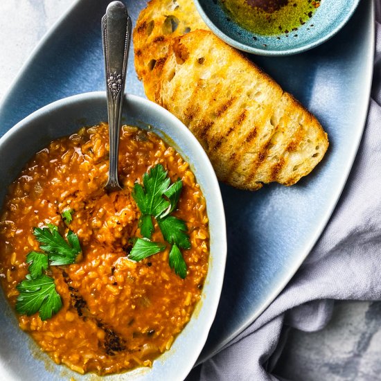 Spicy Red Lentil Soup