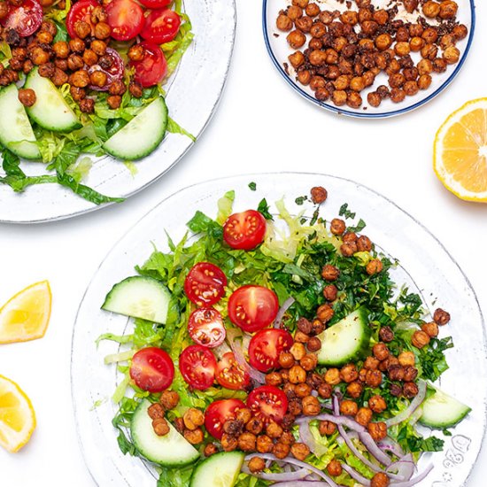 Vegan Chickpea Shawarma Salad