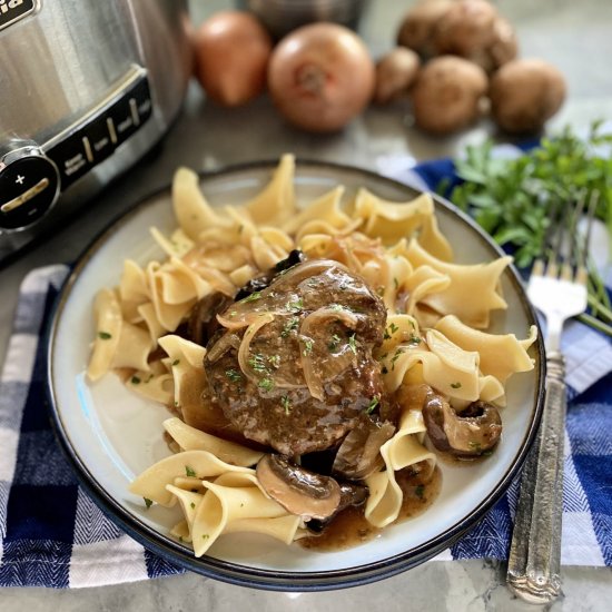 Slow Cooker Salisbury Steak