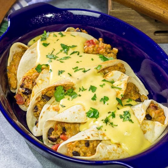 Cheesy Baked Burritos