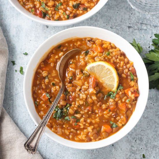 Lentil Rice Soup