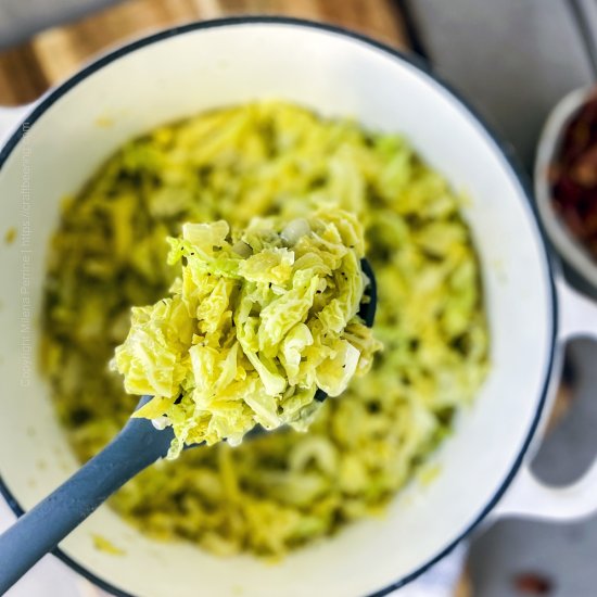 Irish Buttered Cabbage