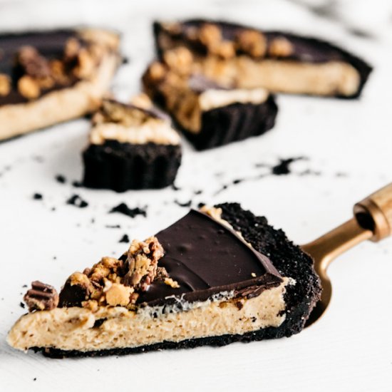 No Bake Peanut Butter Mousse Tart