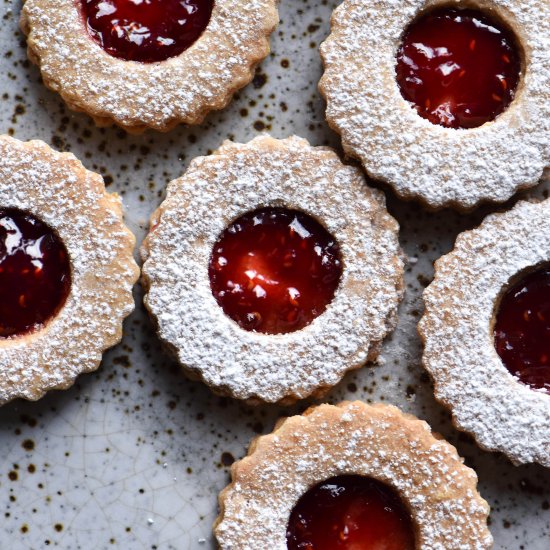 Gluten free linzer cookies