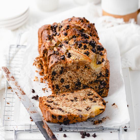 Vegan Chocolate Chip Banana Bread