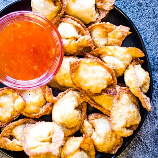 Fried Pork and Shrimp Wontons