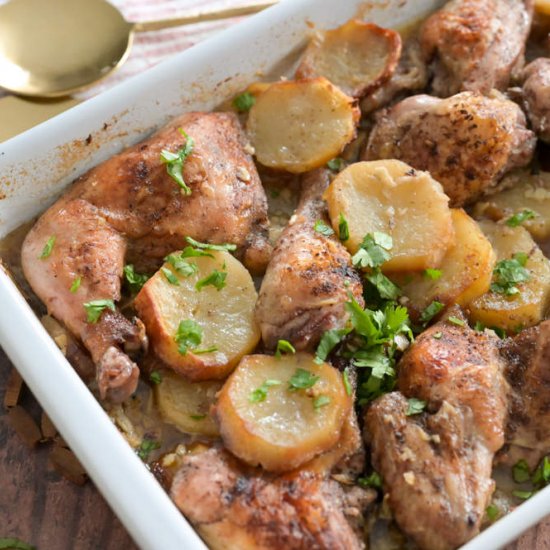 Lemon Chicken & Potato Bake