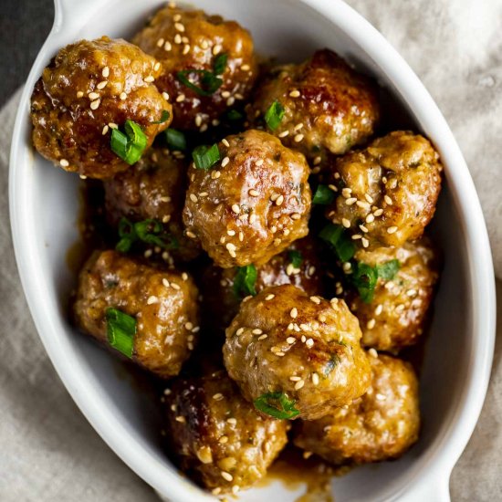 Asian Glazed Instant Pot Meatballs