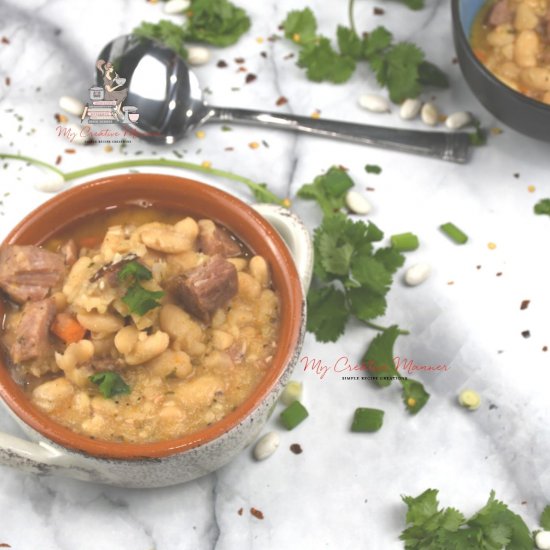 Bean and Ham Soup In Crock Pot