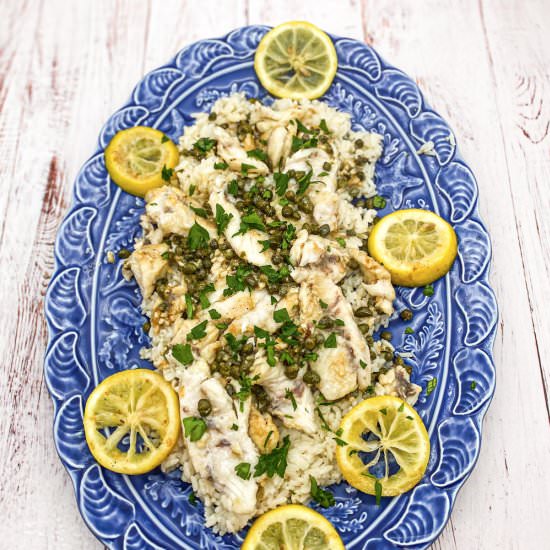 Snapper with Butter, Lemon & Capers