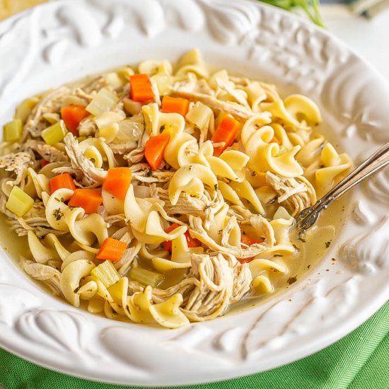 Easy chicken noodle soup