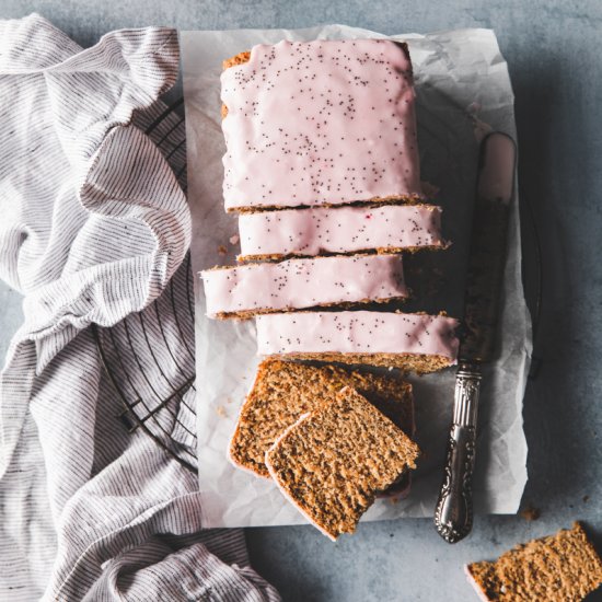 Vegan Lemon Poppy Seed Loaf Cake