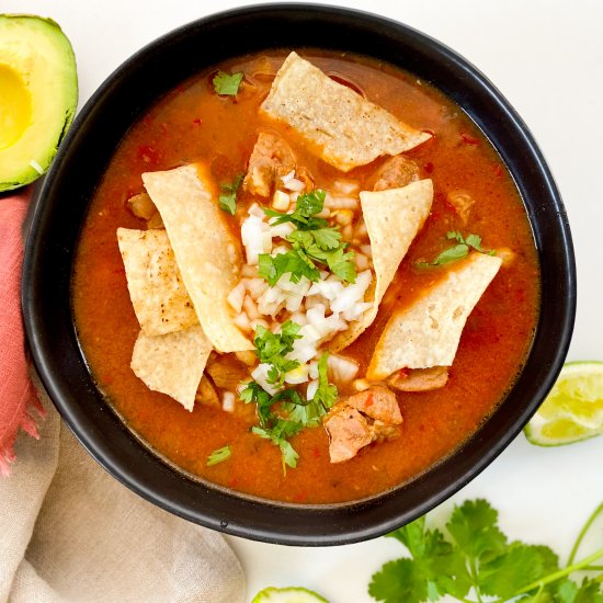 Slow Roasted Mexican Pozole Soup