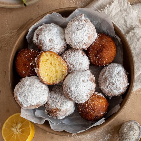 Meyer lemon fritters