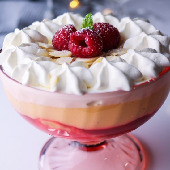 Vegan Raspberry Trifle