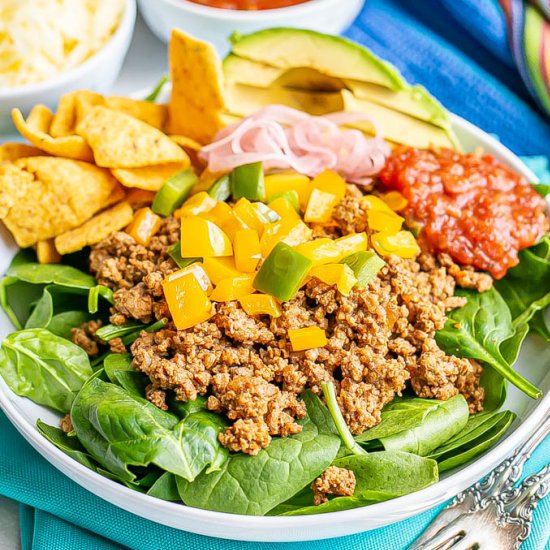 Healthy taco salad