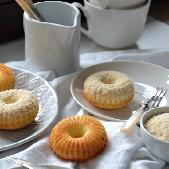 Greek yogurt and coconut mini bundt