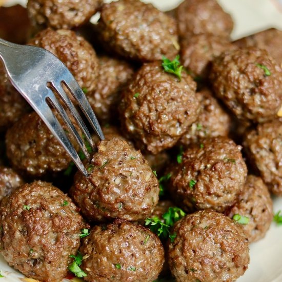 Vegan Meatballs (Impossible Burger)