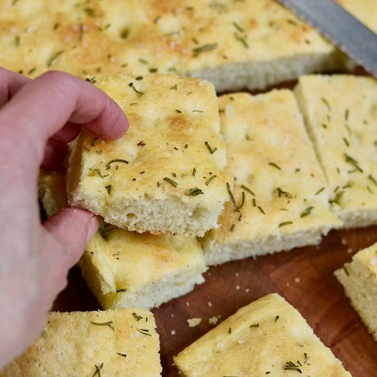 No Knead Focaccia Recipe