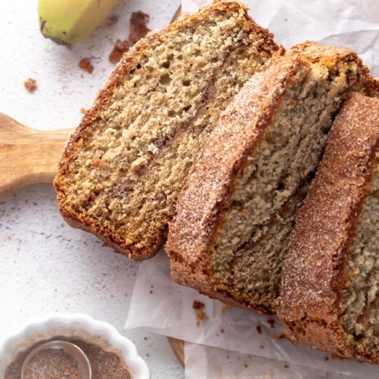 Cinnamon Swirl Banana Bread