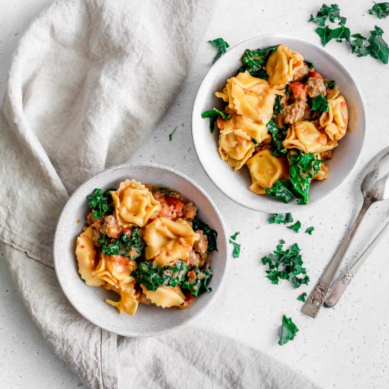 One pan tortellini