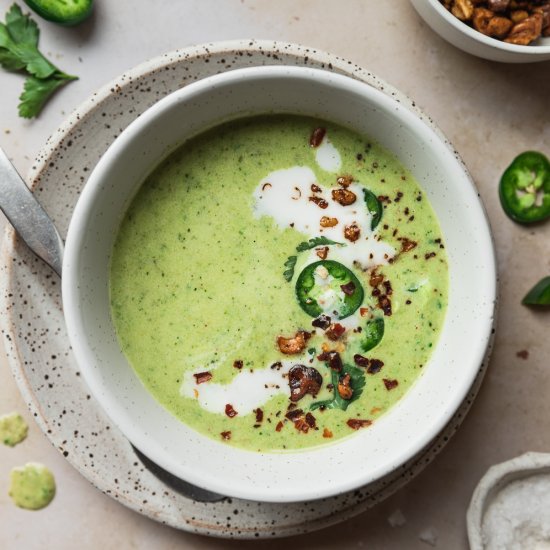 Keto Broccoli Jalapeño Soup