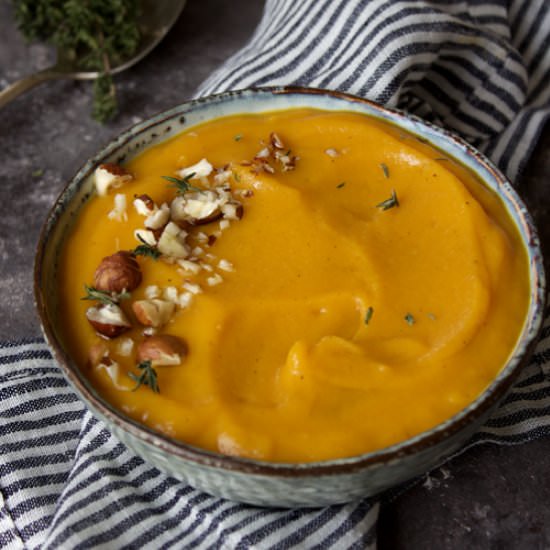 Creamy butternut squash mash