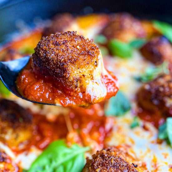 Chicken Parmesan Meatballs